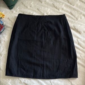 LOFT Elegant Black Mini Skirt
